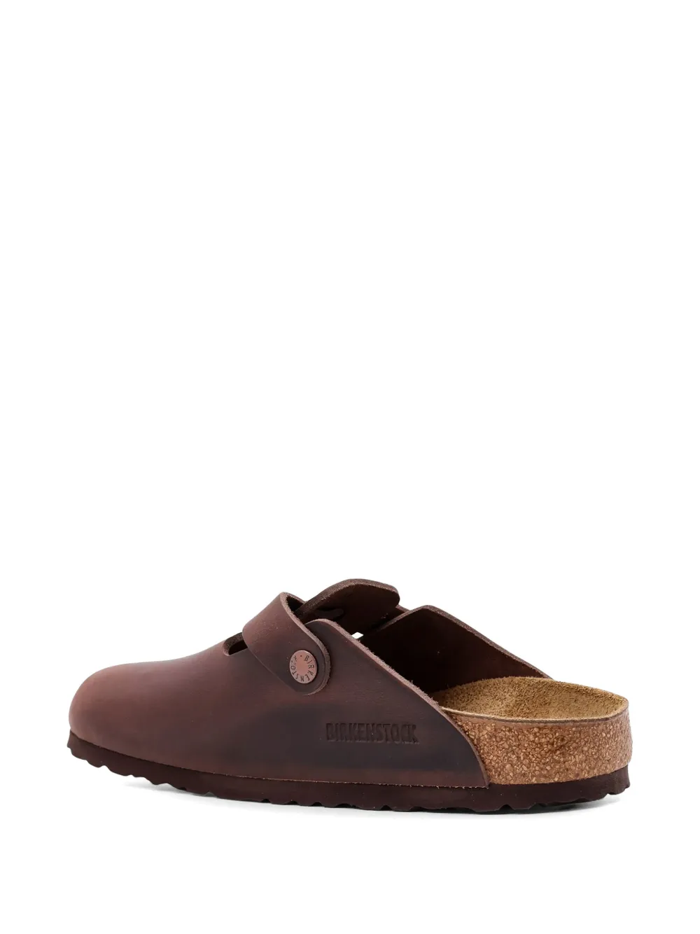 Birkenstock Boston leren muiltjes Bruin