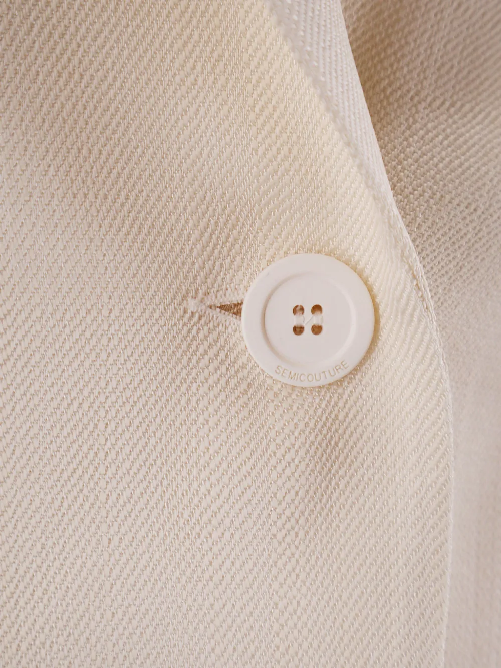  Semicouture Two-button Flap Pocket Blazer - Neutrals 