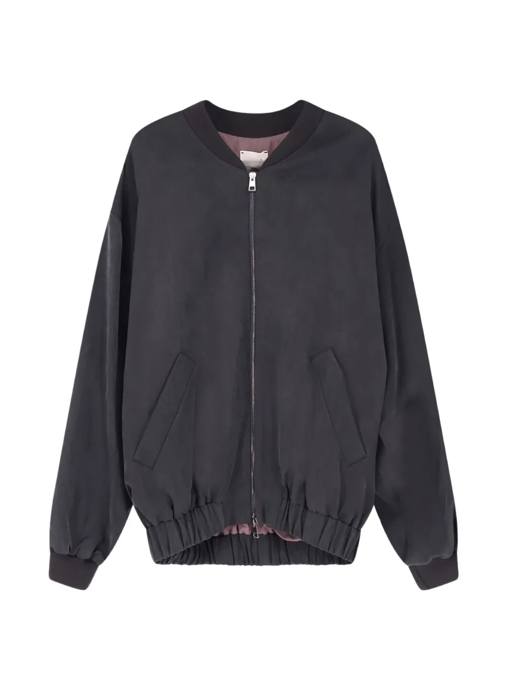 Alysi ribbed knit bomber - Grigio