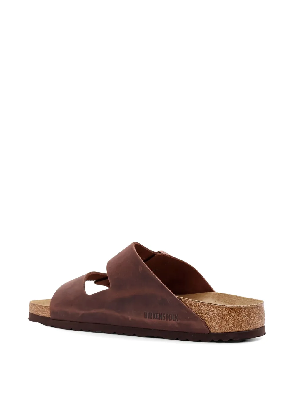 Birkenstock Arizona leren sandalen met verstelbaar bandje Bruin