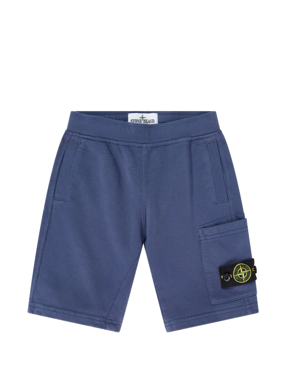Stone Island Junior Shortsset met patch Blauw