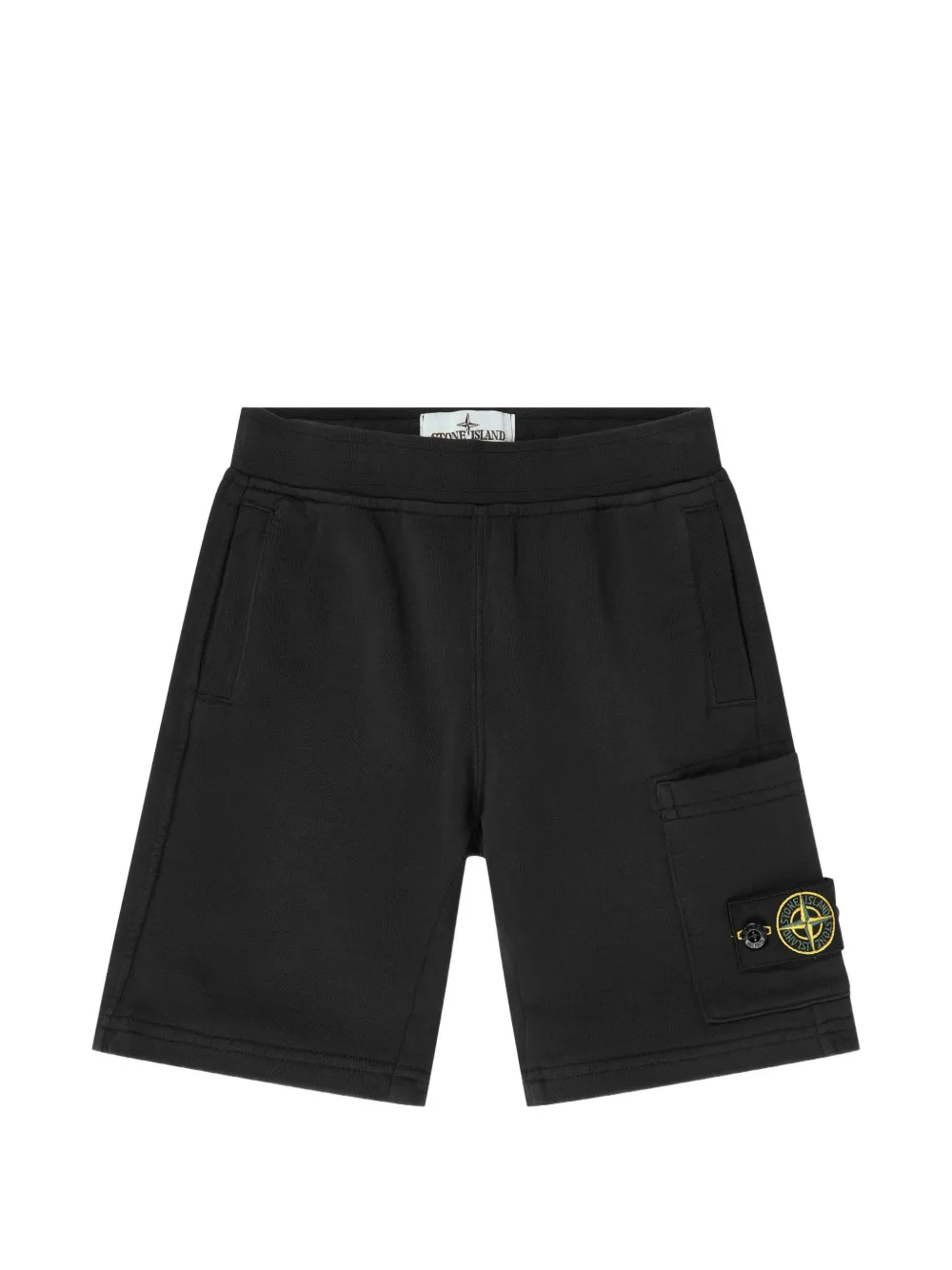 Stone Island Junior Shortsset met opgestikte zak Zwart