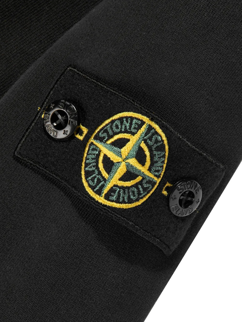 Stone Island Junior Shortsset met opgestikte zak Zwart