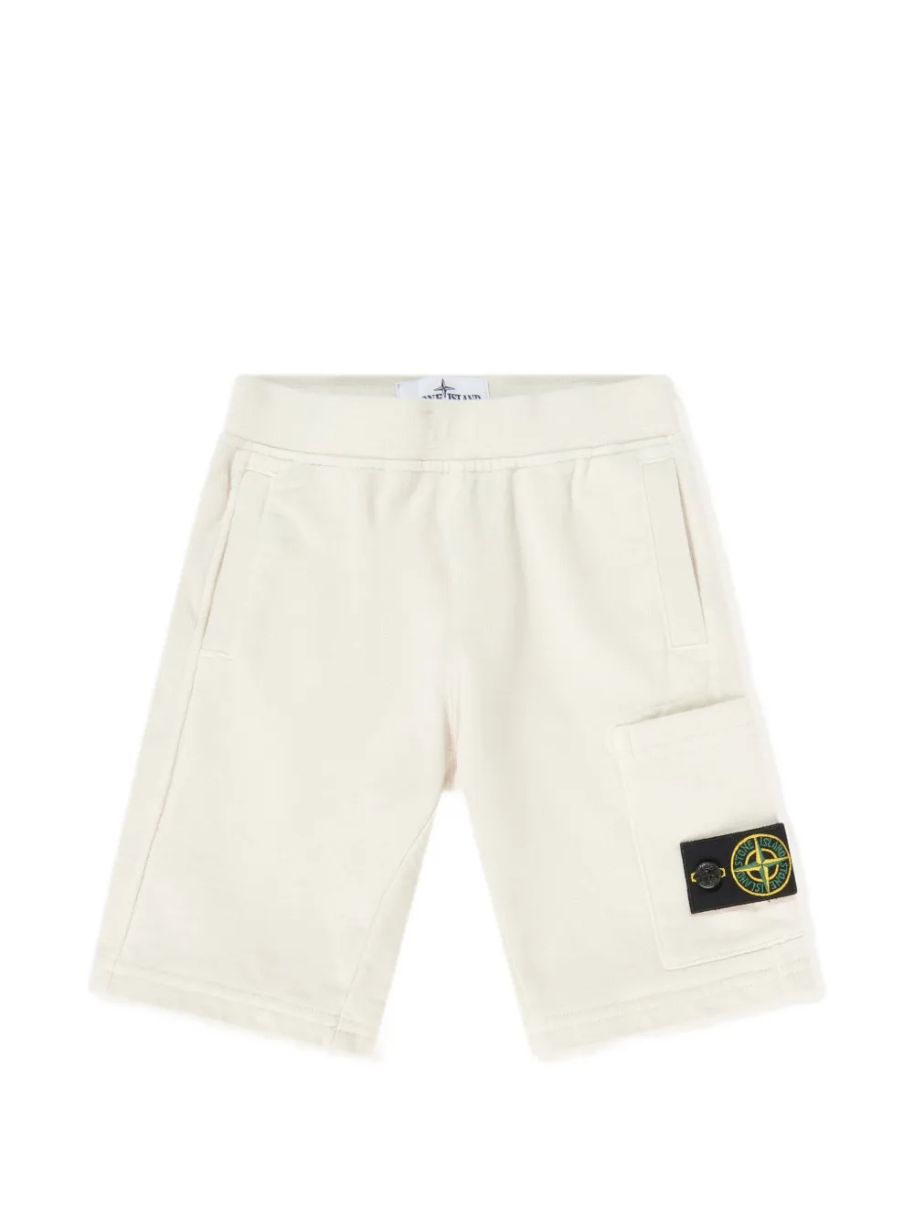 Stone Island Junior Shortsset met logopatch Beige