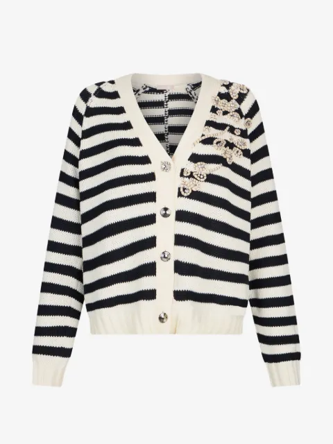 LIU JO cardigan with jewel embroidery