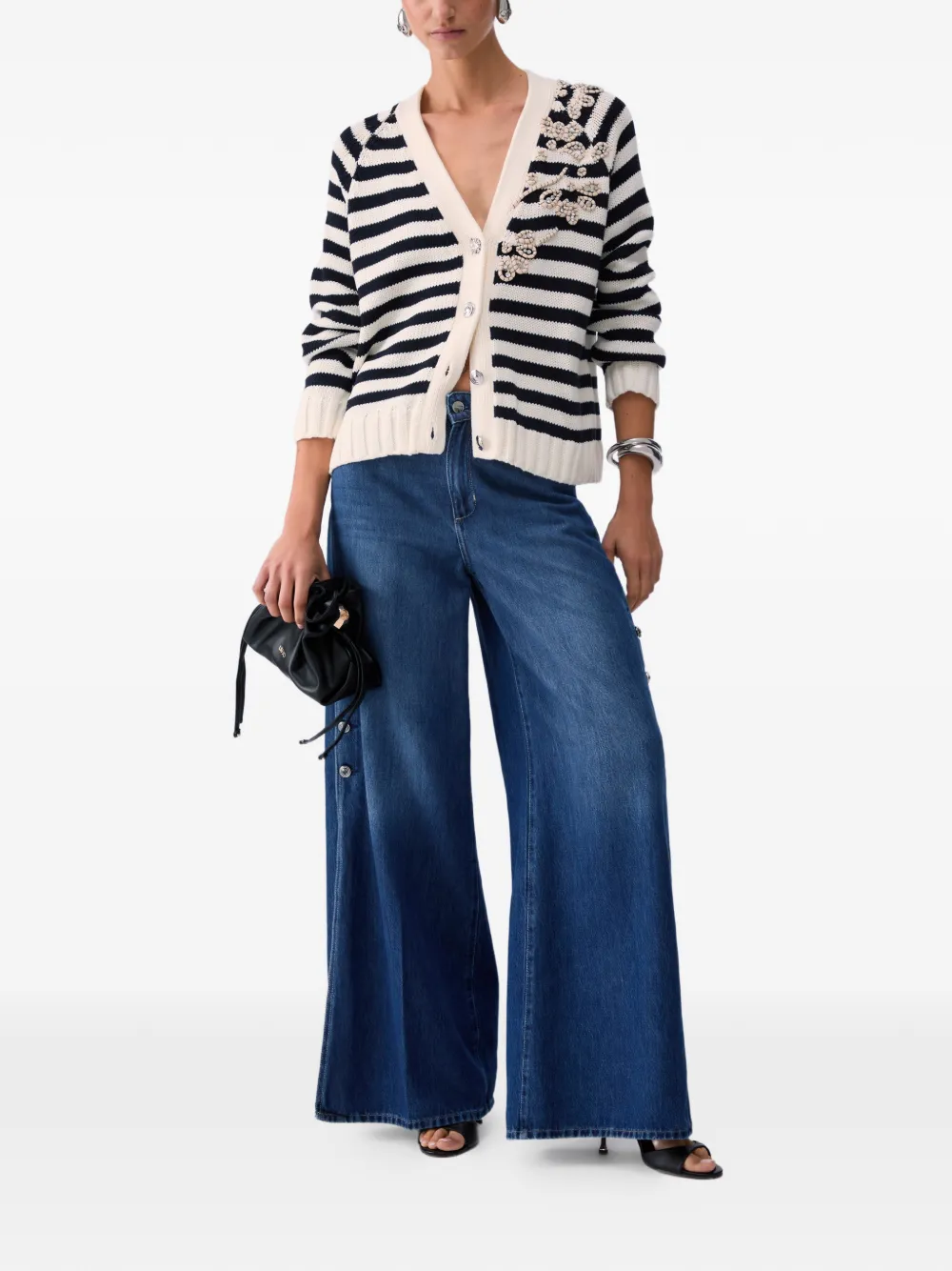  Liu Jo Striped Cardigan - Neutrals 