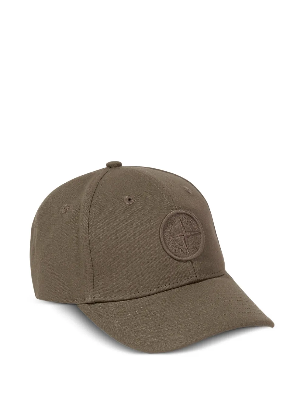 Stone Island Junior logo patch baseball cap - Brown