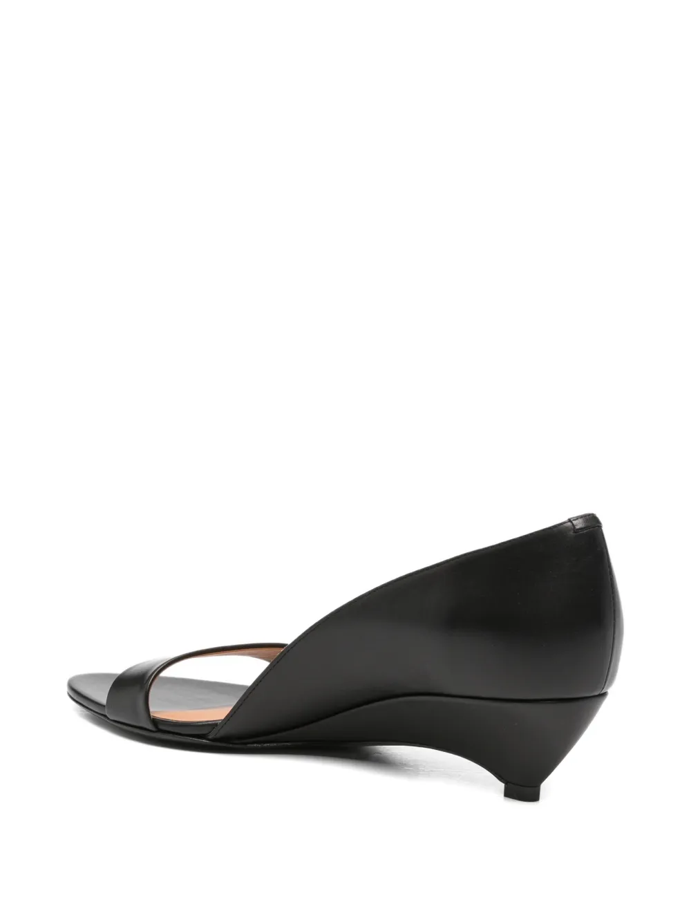 Jil Sander leather sandals Zwart