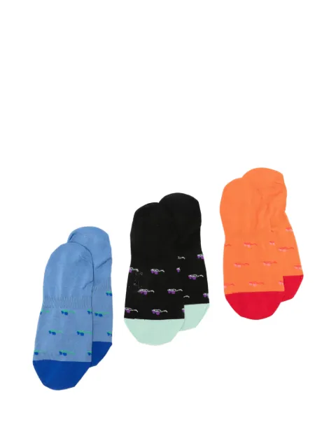 Paul Smith No Show patterned socks (set of three)