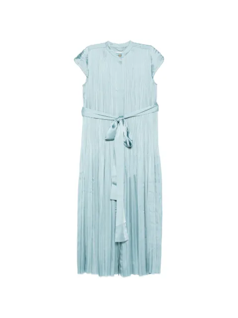 JOSEPH Phare pleated belted dress