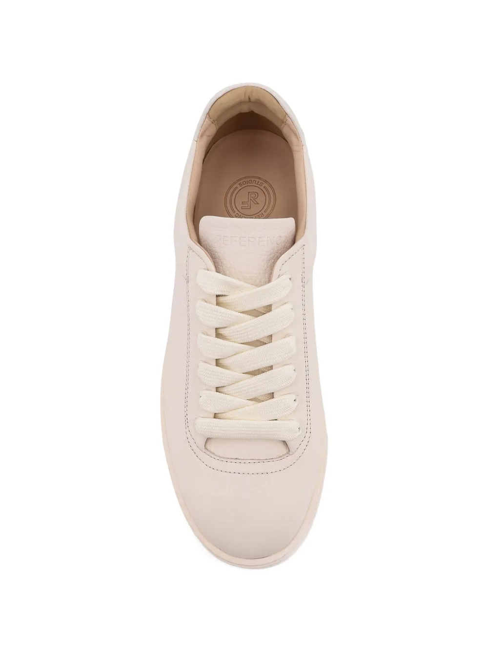 REFERENC Leren sneakers Beige