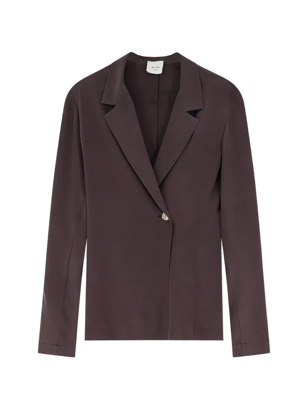 Alysi single-button lapel blazer - Braun