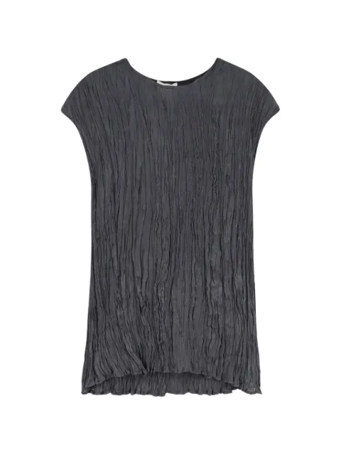 Alysi top texturizado con cuello redondo