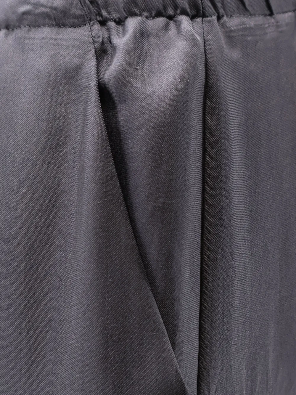  Alysi Elastic-waistband Drawstring Trousers - Grey 