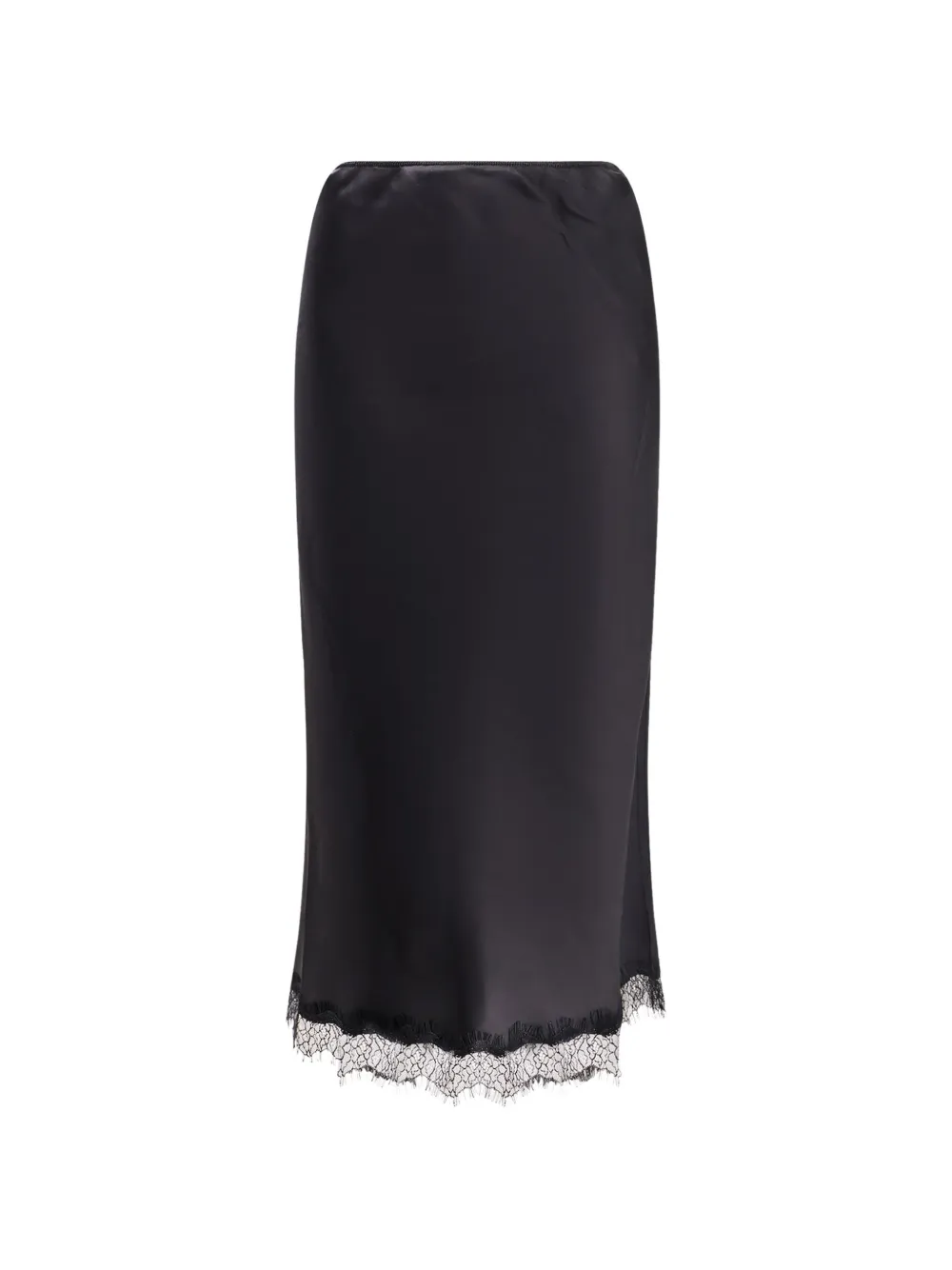 R2W Savia silk midi skirt - Nero