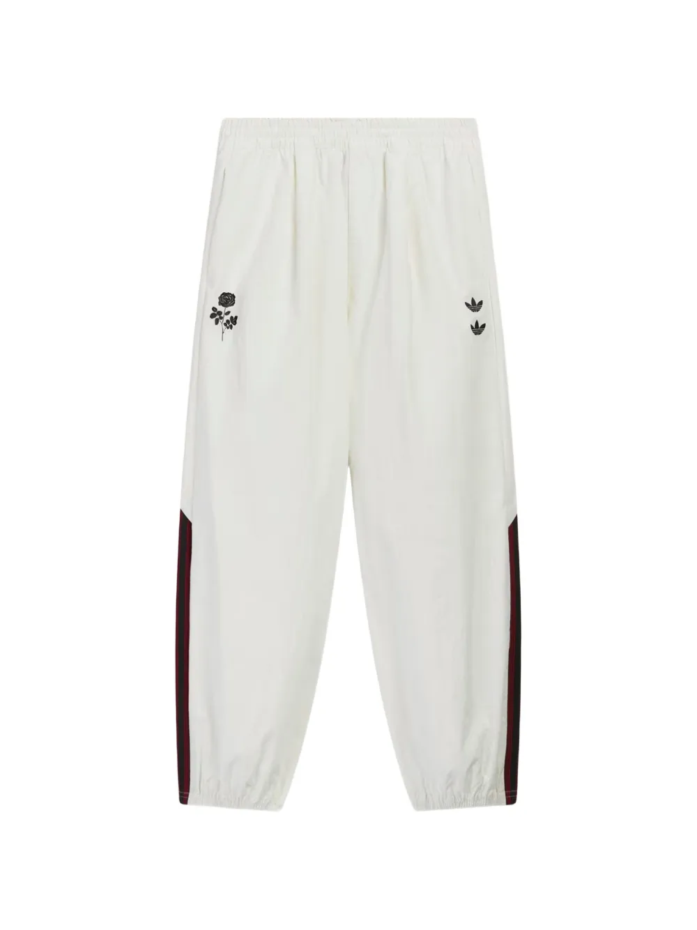 adidas x Willy Chavarria embroidered track pants - Bianco