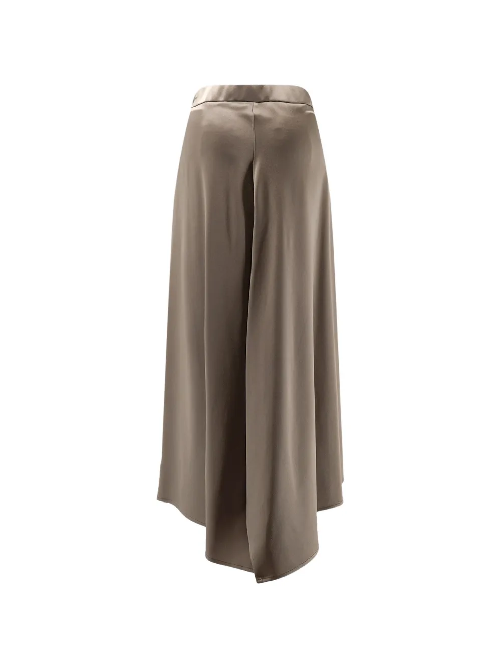  Alysi Asymmetrical-hem Maxi Skirt - Brown 