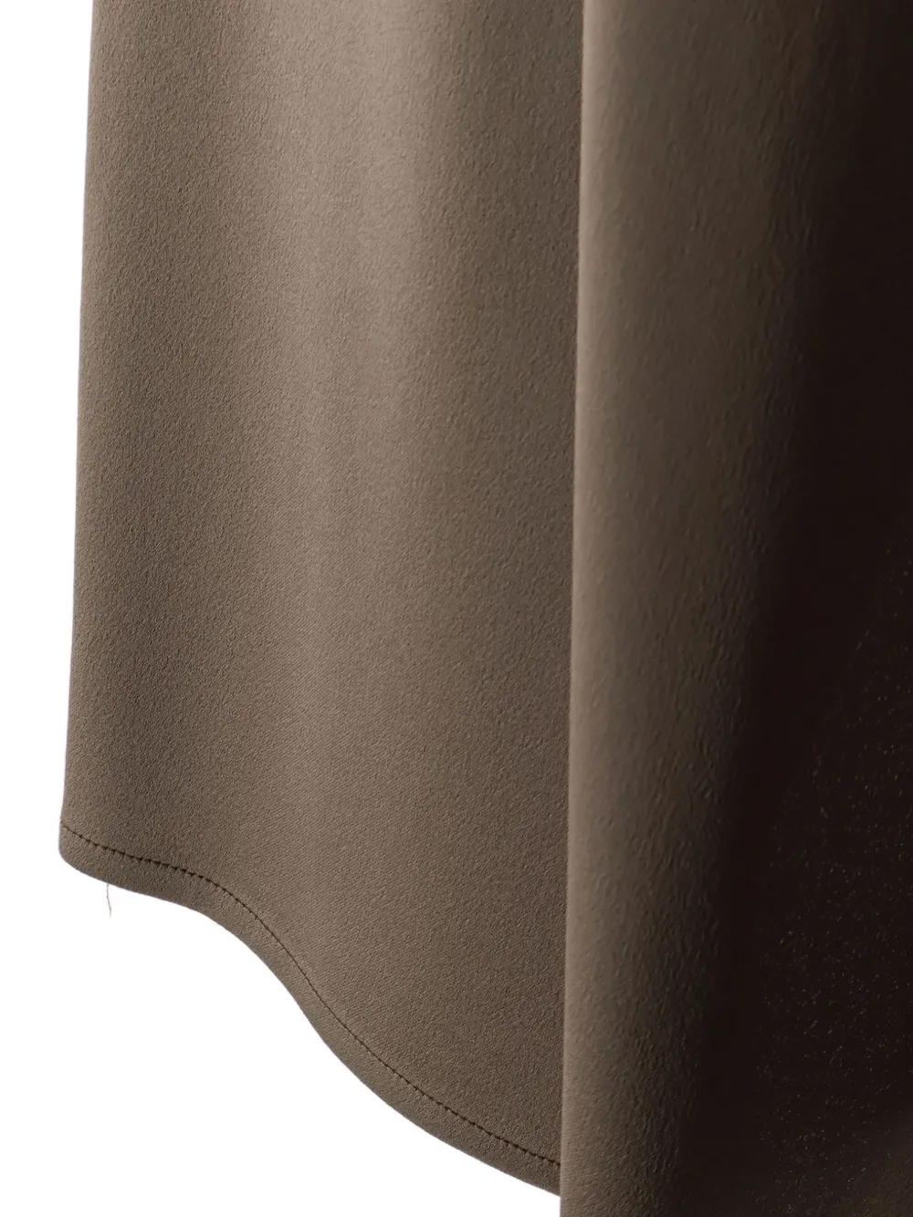  Alysi Asymmetrical-hem Maxi Skirt - Brown 