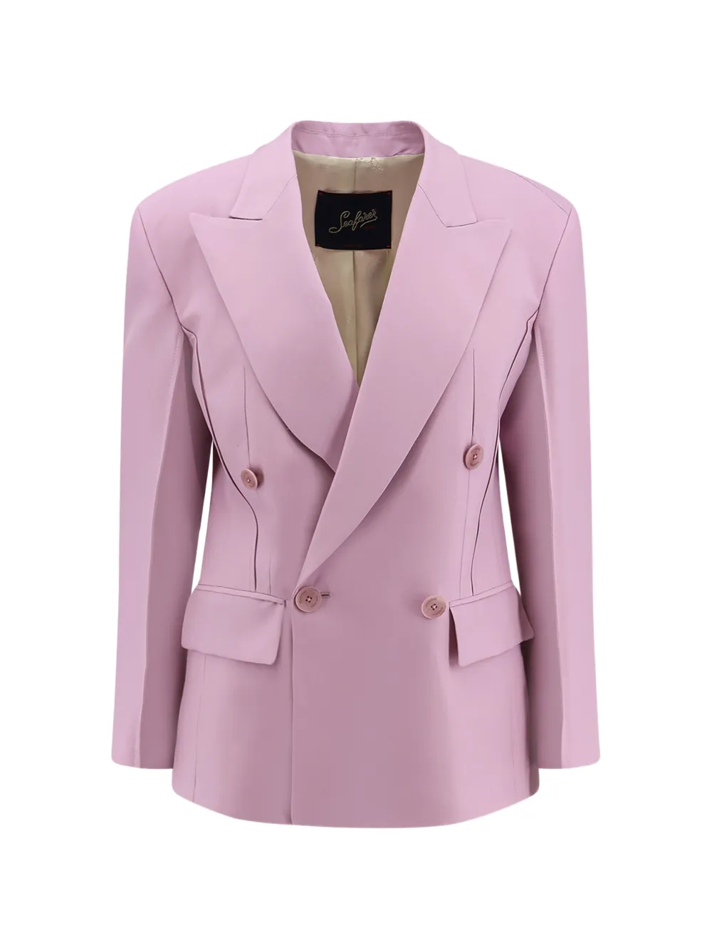 Seafarer double-breasted pocket blazer - Rosa