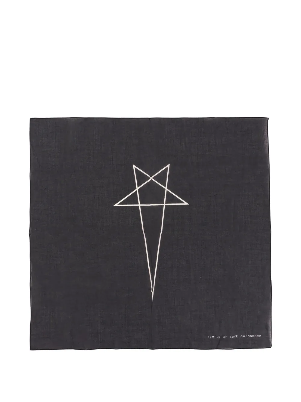 Rick Owens DRKSHDW printed scarf - Nero