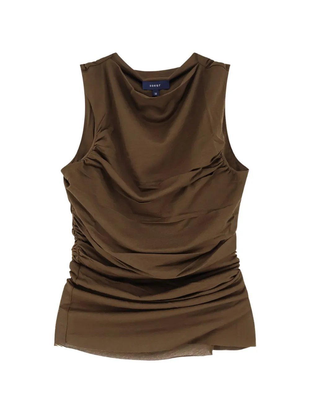 Soeur Irina gathered top - Marrone