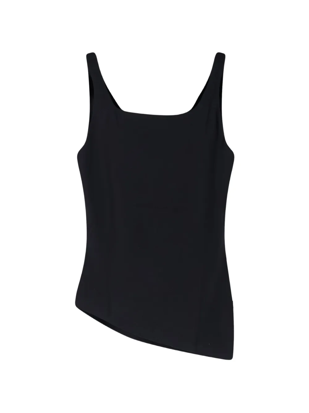  R2w Top Sin Mangas Con Cuello Drapeado - Negro 