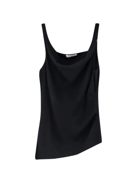 R2W draped-neckline sleeveless tank top