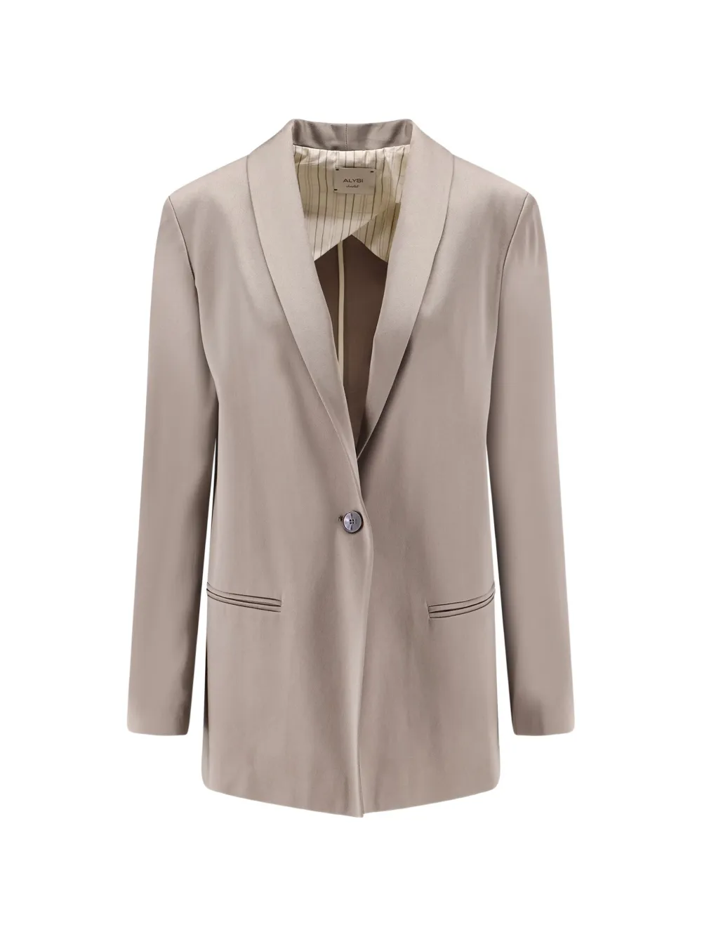Alysi single-breasted blazer - Neutrals