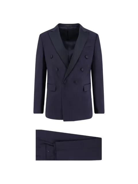 Corneliani double-breasted peak lapel blazer