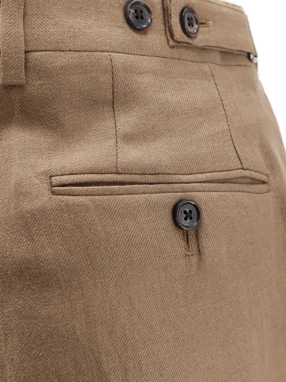 Corneliani Broek met knopen Beige