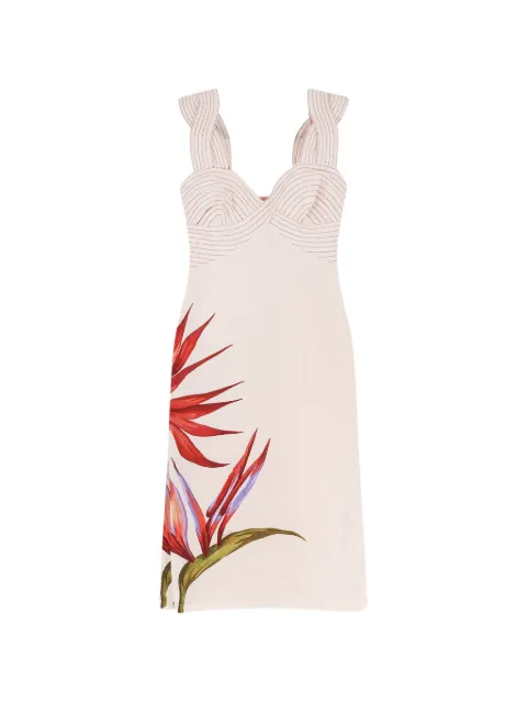 FARM Rio floral twisted strap dress