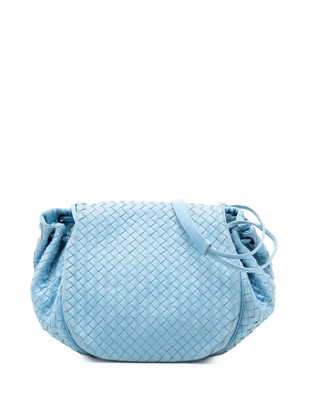Bottega Veneta Pre-Owned 2012-2025 Nappa Intrecciato Flap crossbody bag - Blu