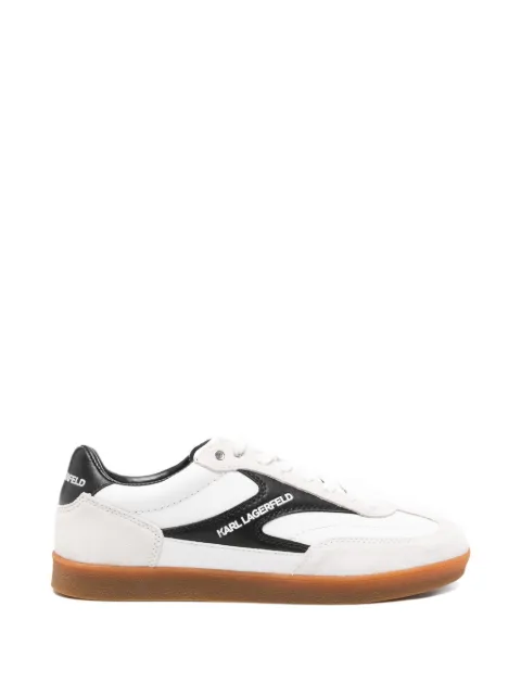 Karl Lagerfeld suede-panel lace-up sneakers