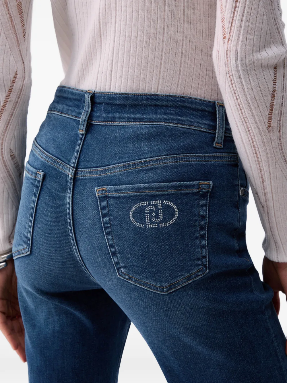 LIU JO Jeans met logo Blauw