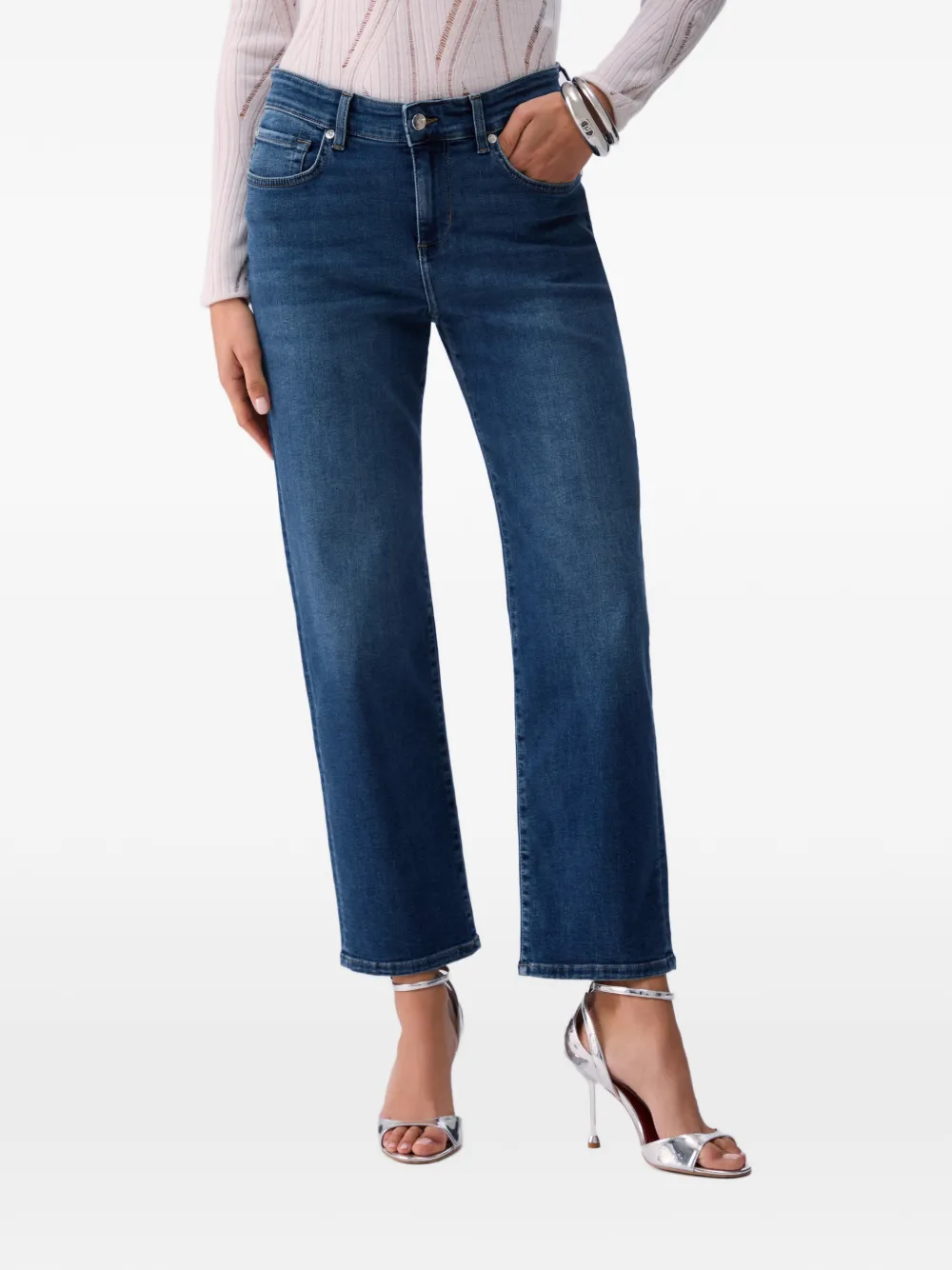 LIU JO logo straight-leg jeans - Blu