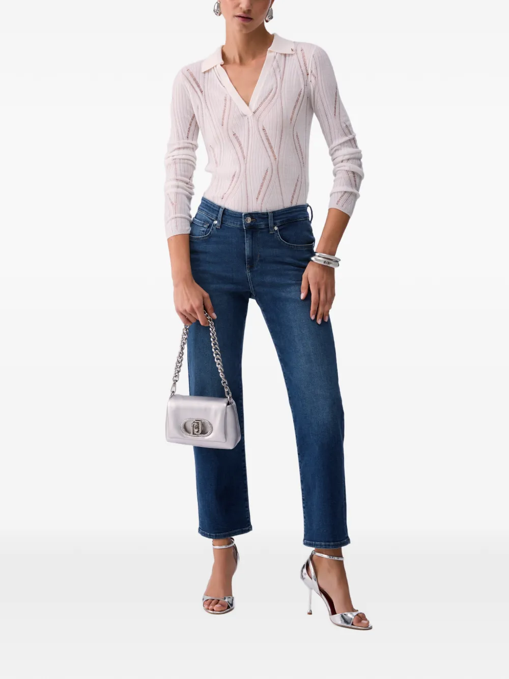 LIU JO Jeans met logo Blauw