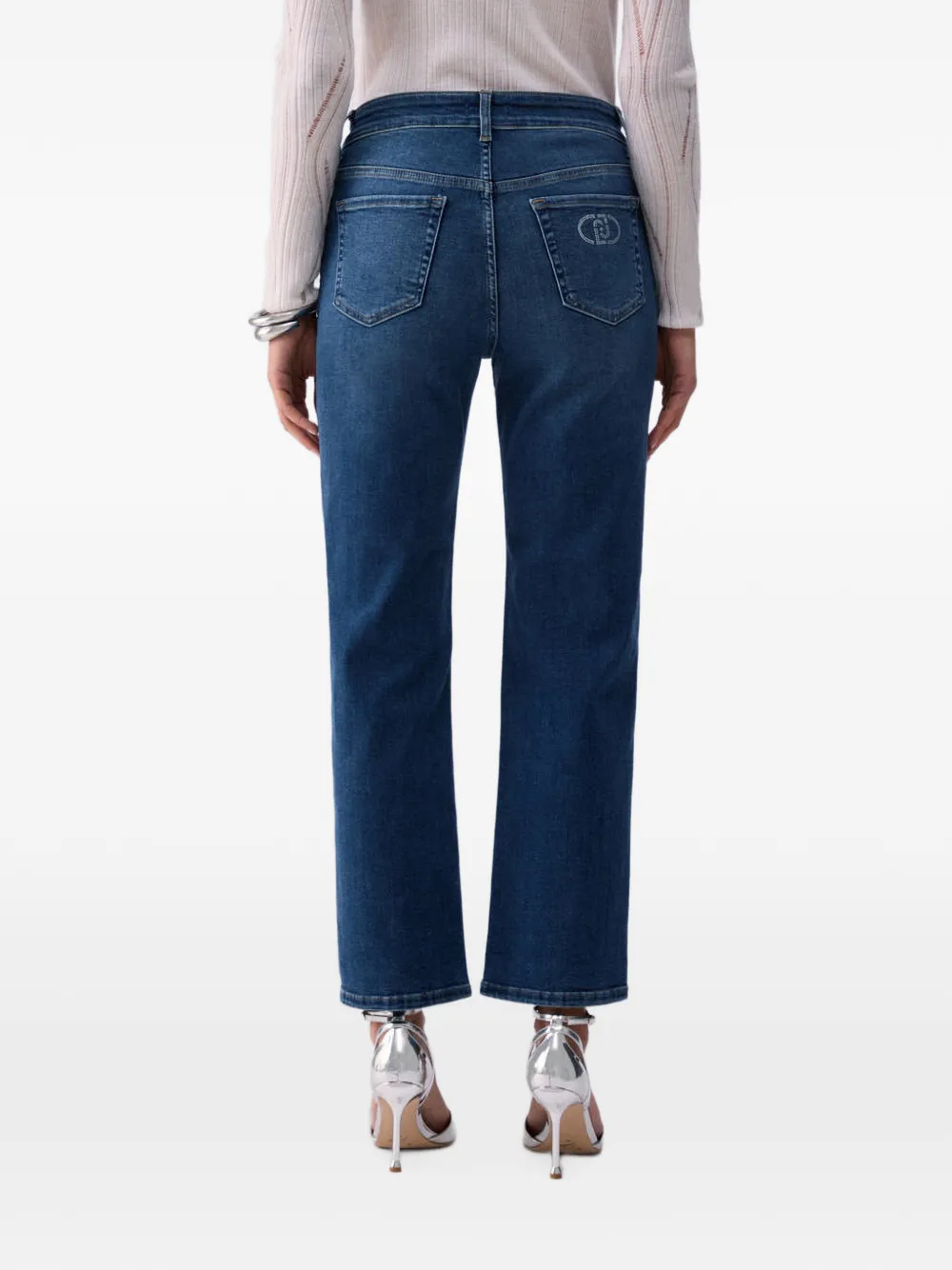 LIU JO Low-waist ruimvallende jeans Blauw