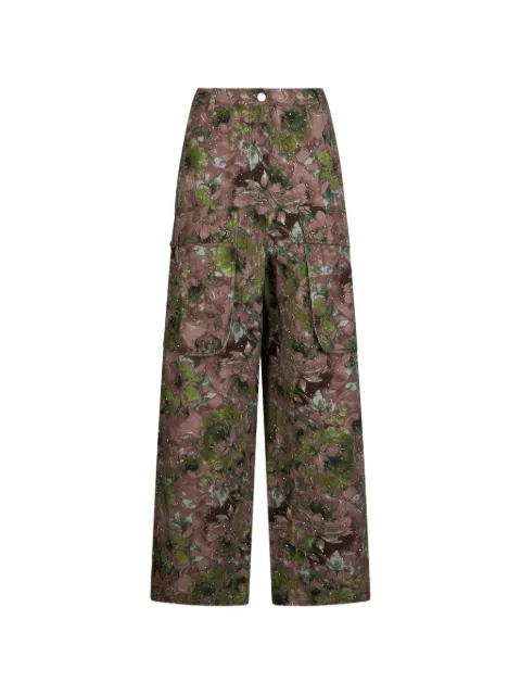 LIU JO micro-stud print cargo pants