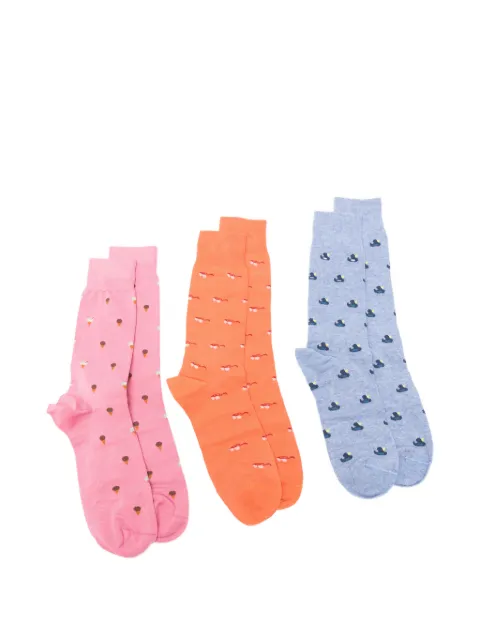 Paul Smith set de tres pares de calcetines Summer Novelty