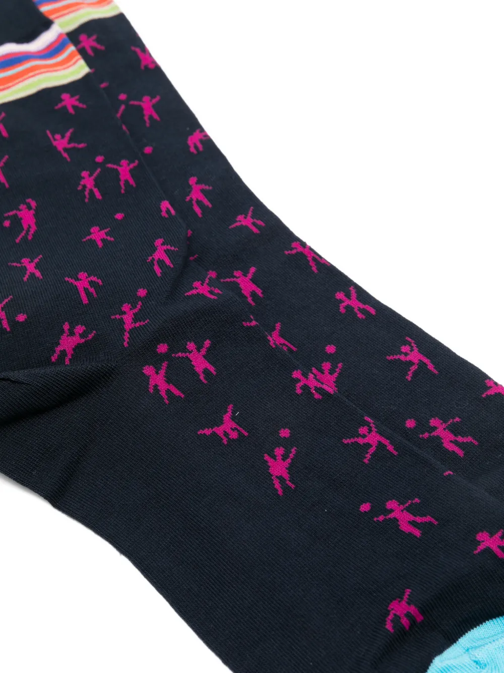 Paul Smith Sokken met Nathan Games-patroon Blauw