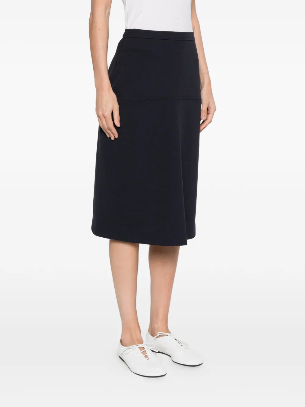 Jil Sander Rok met vlakken Blauw