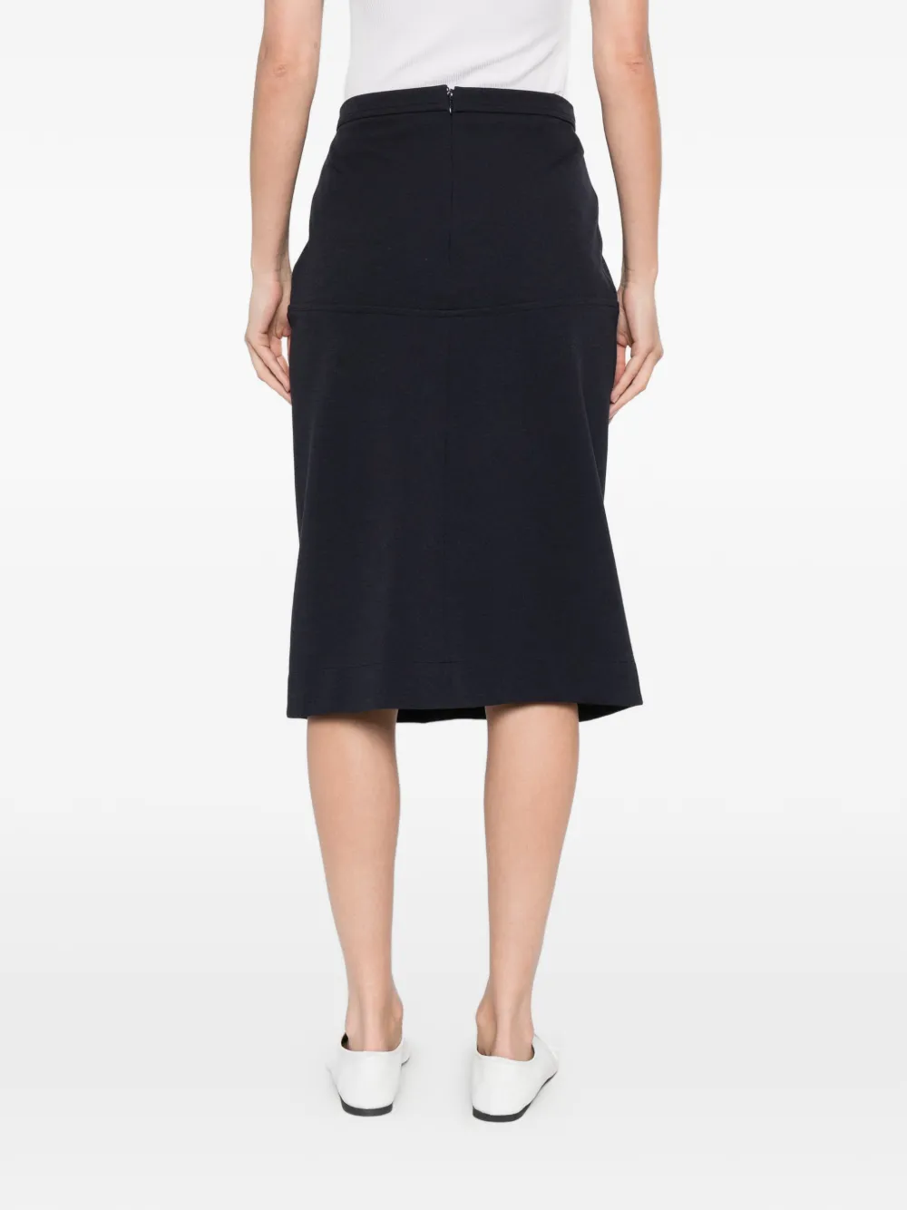Jil Sander Rok met vlakken Blauw
