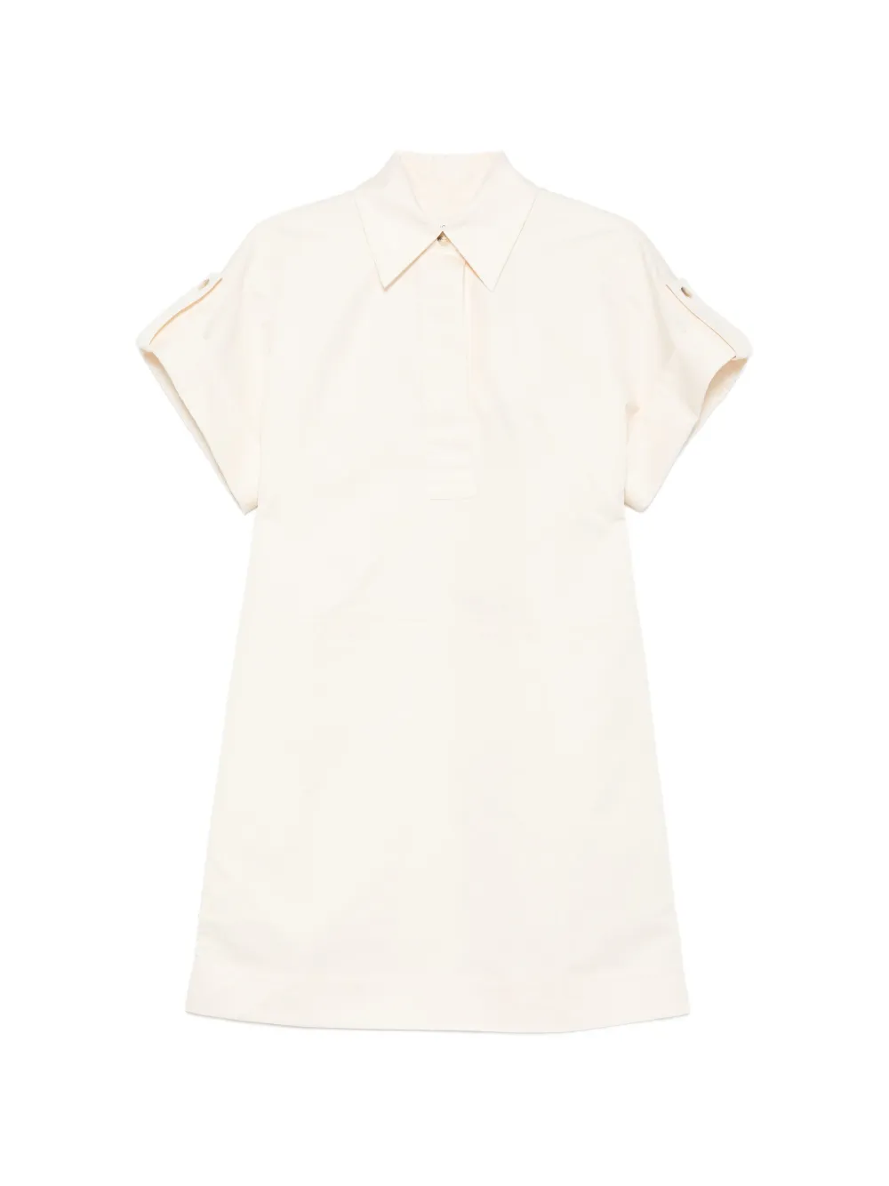 JOSEPH collared short-sleeve mini dress - Toni neutri