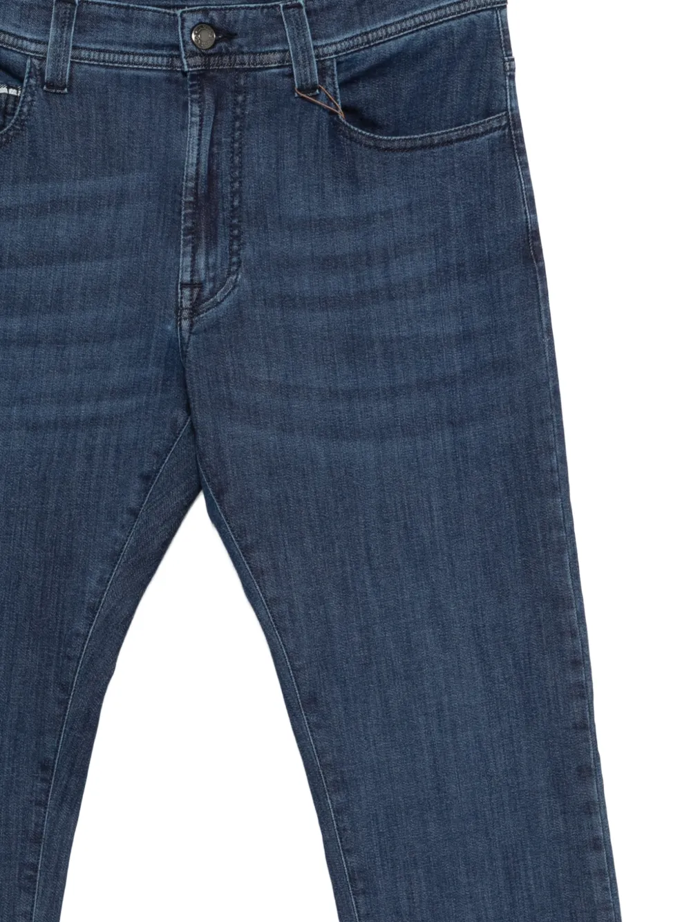 Canali Jeans met vijf zakken Blauw