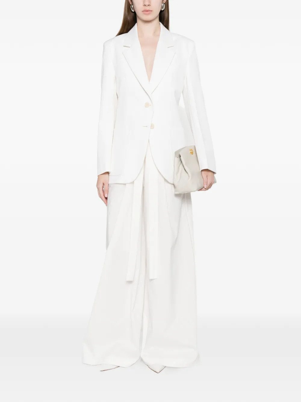  Victoria Beckham Katherine Patch Pocket Jacket - White 