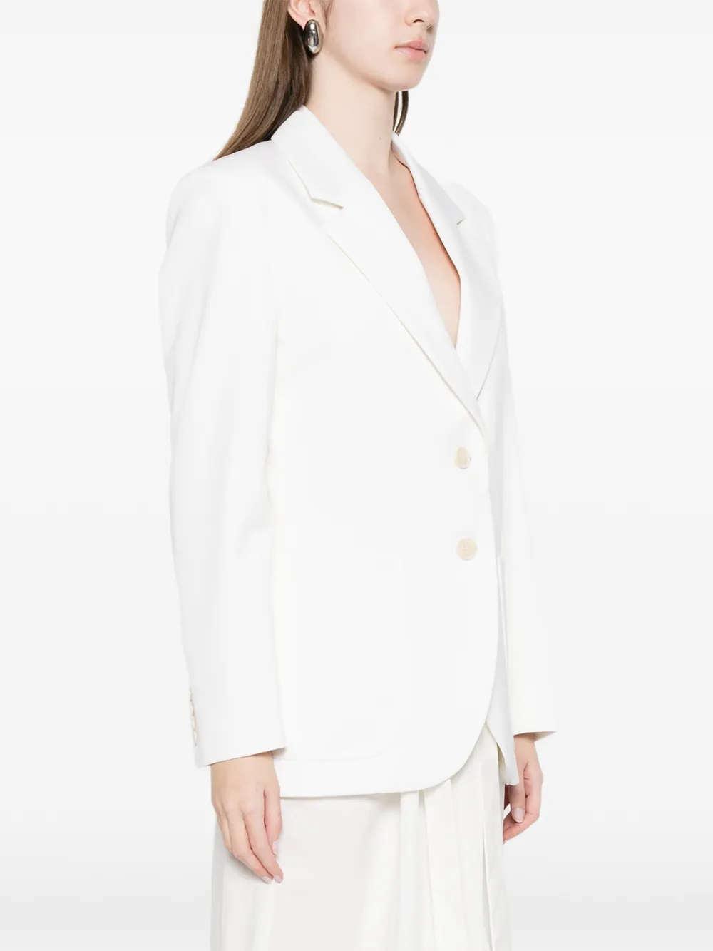  Victoria Beckham Katherine Patch Pocket Jacket - White 