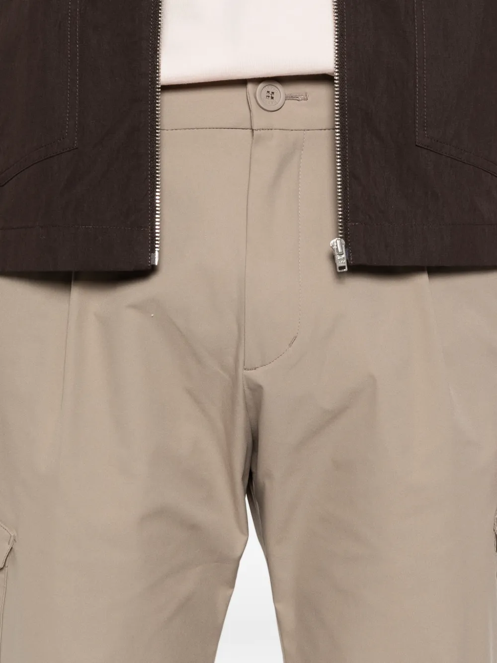 Herno Cargo broek met riemlus Beige