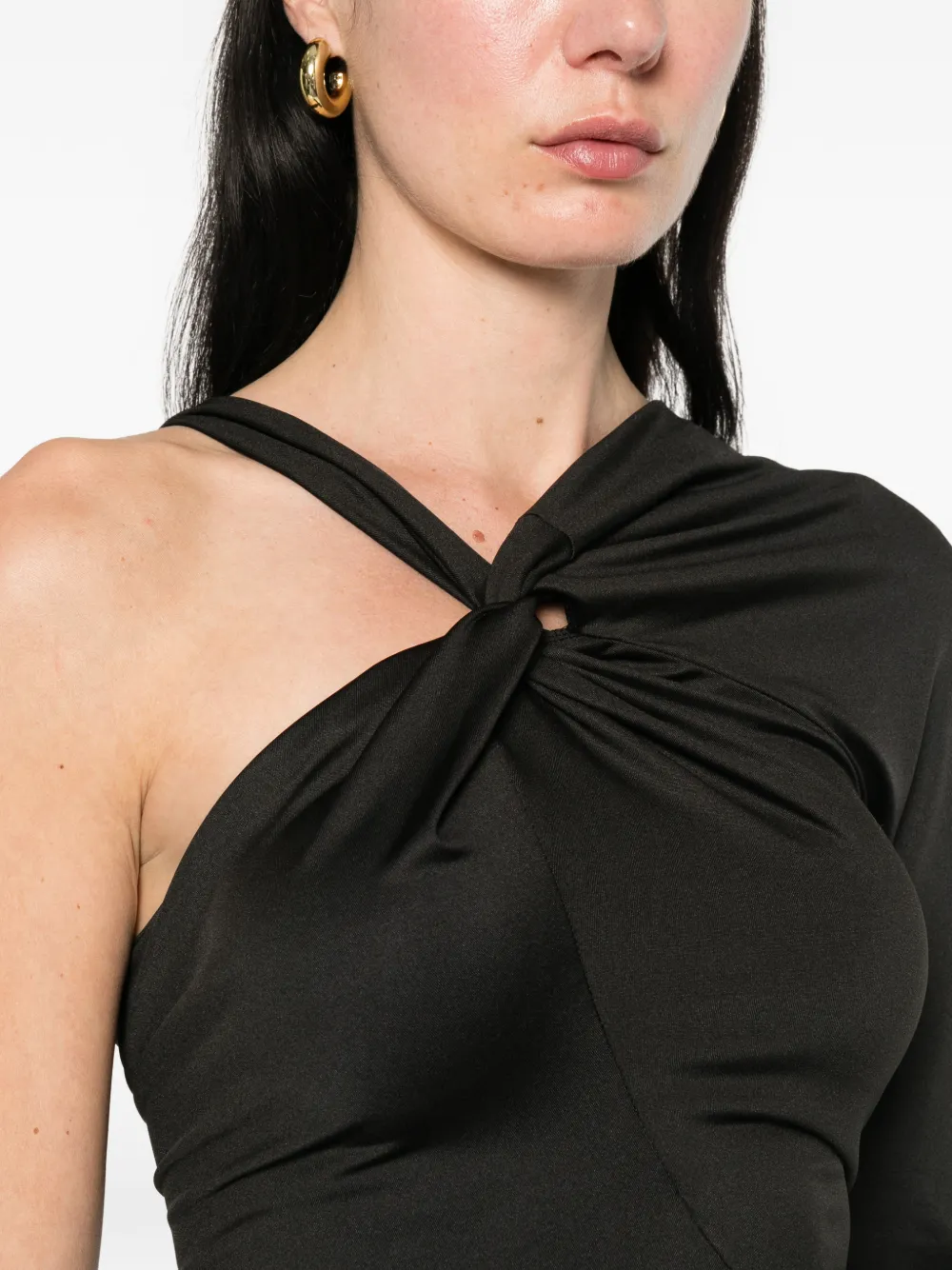 Victoria Beckham Asymmetrische avondjurk Zwart