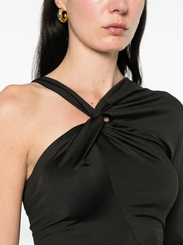 victoria beckham one shoulder dress Victoria Beckham Women's One-Shoulder Gown - Black