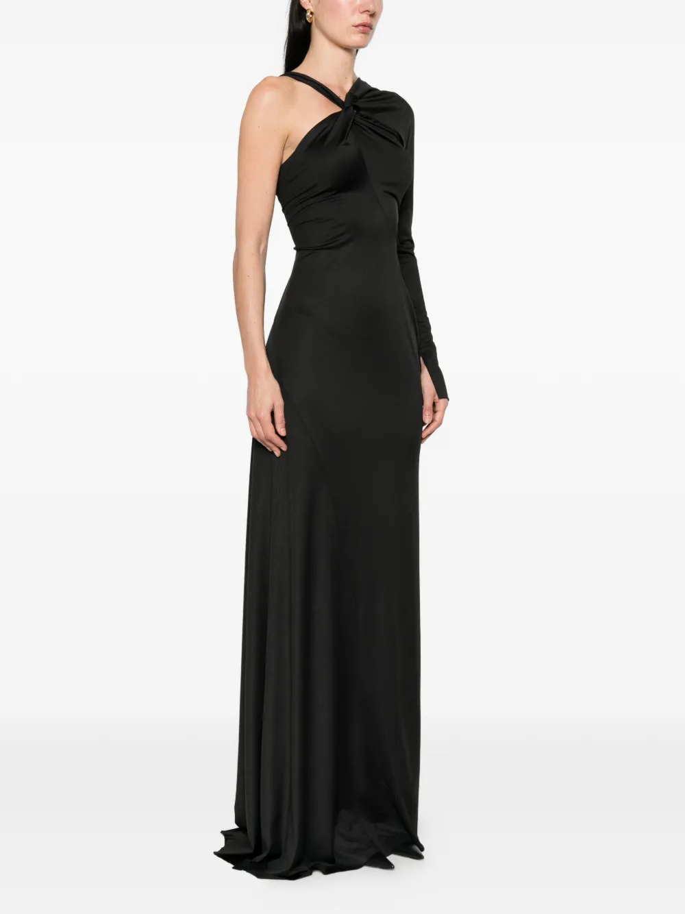 Victoria Beckham Asymmetrische avondjurk Zwart